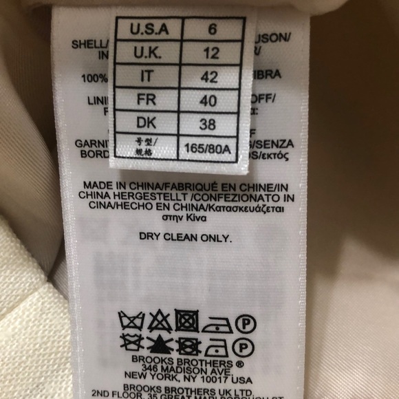 Brooks Brothers Embroidered Linen Sheath Sleeveless Dress Size 6 - Picture 9 of 10